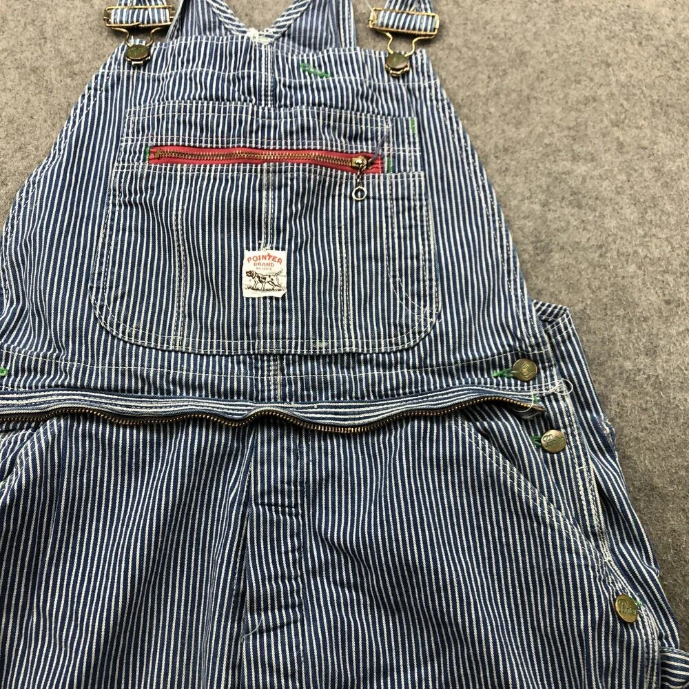 Vintage Pointer Brand Overalls Mens 36x32 Workwear Utility USA 90s - Picture 7 of 15